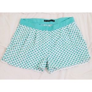 MARKDOWN! ZARA polka-dot turquoise short 💙